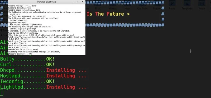 installing