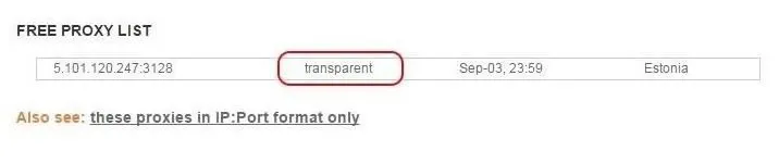 transparent proxy