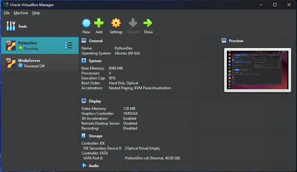 Setting up VirtualBox