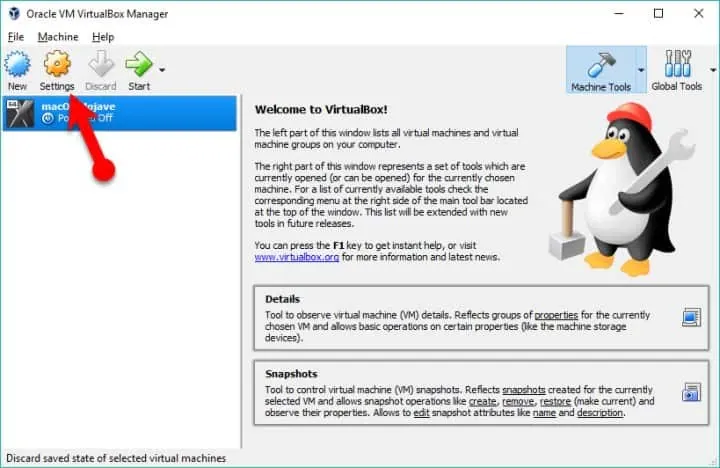 Go-to-Virtual-Machine-Setting