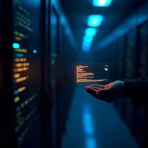 Dark editorial illustration of a GitHub issue feeding instructions into an AI agent that reaches into a private repository, representing the GitLost GitHub issue data leak